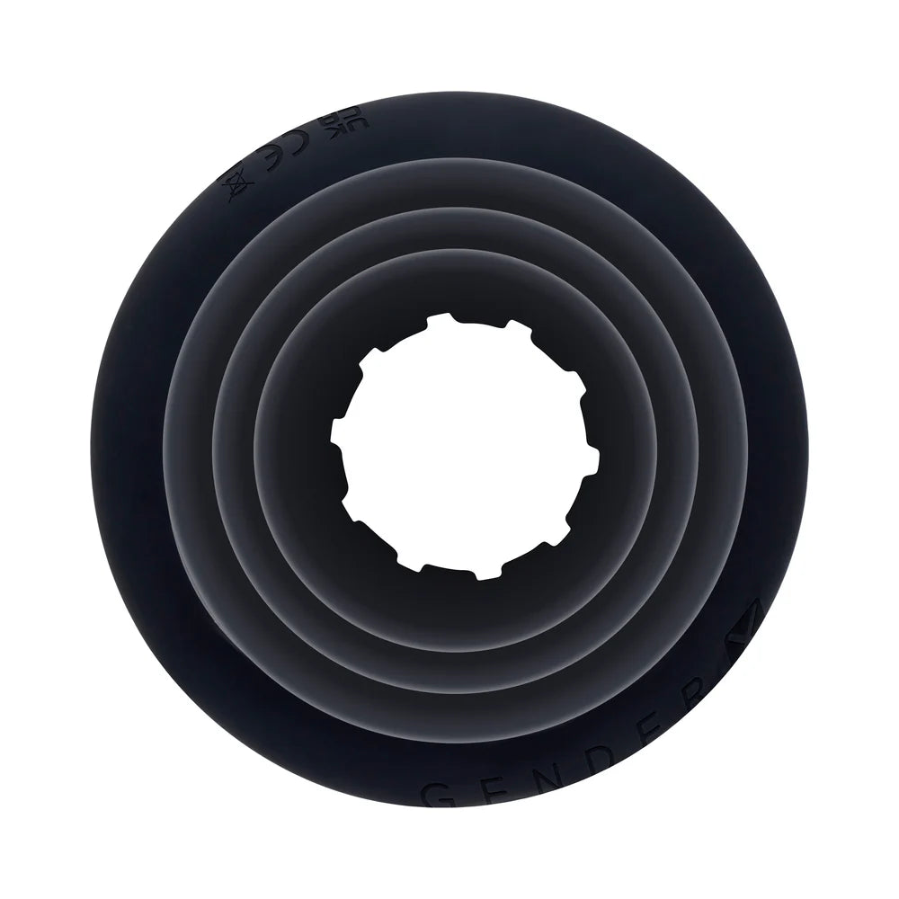 Gender X ECHO Vibrating Shaft w/Removable Silicone Sleeve - Black