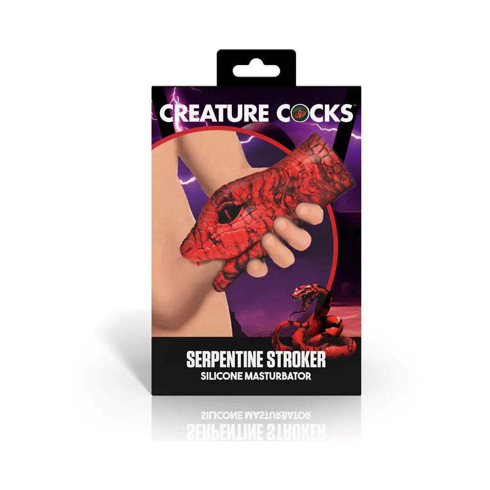 Creature Cocks Serpentine Stroker Silicone Masturbator Red