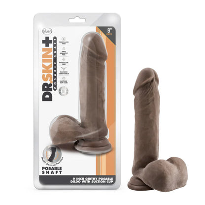 dr-skin-plus-thick-9-in-triple-density-posable-dildo-with-balls-brown1