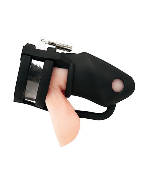 blue-line-2-silicone-mini-cock-cage-with-ball-divider-black4