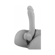 Anal Fantasy Collection Silicone Ass-Gasm Cockring Anal Beads Black