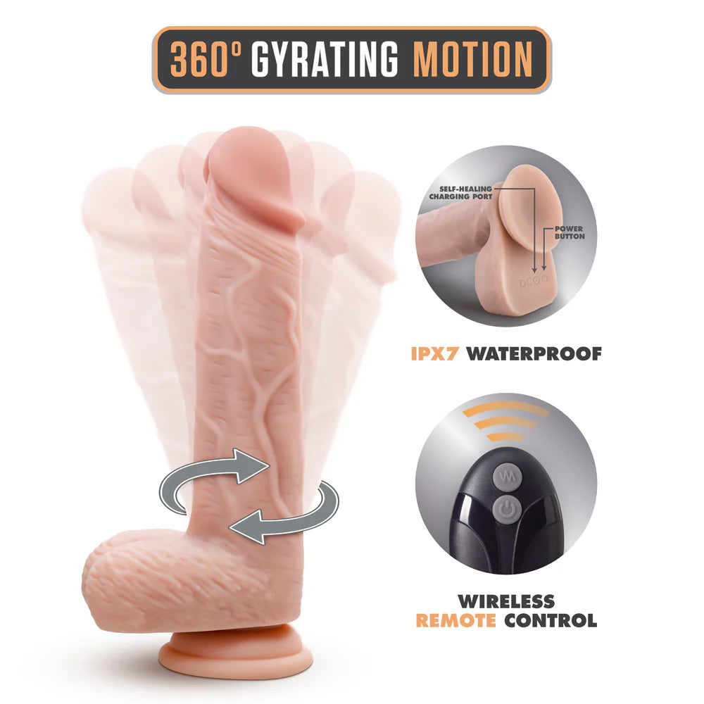 Blush Dr. Skin Dr Ethan 8.5" Gyrating Dildo - Beige