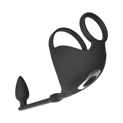 Magic Remote Scrotum Massager Plug Black