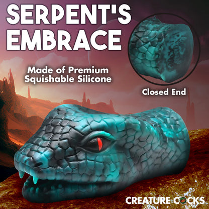 Creature Cocks Serpentine Stroker Silicone Masturbator Green