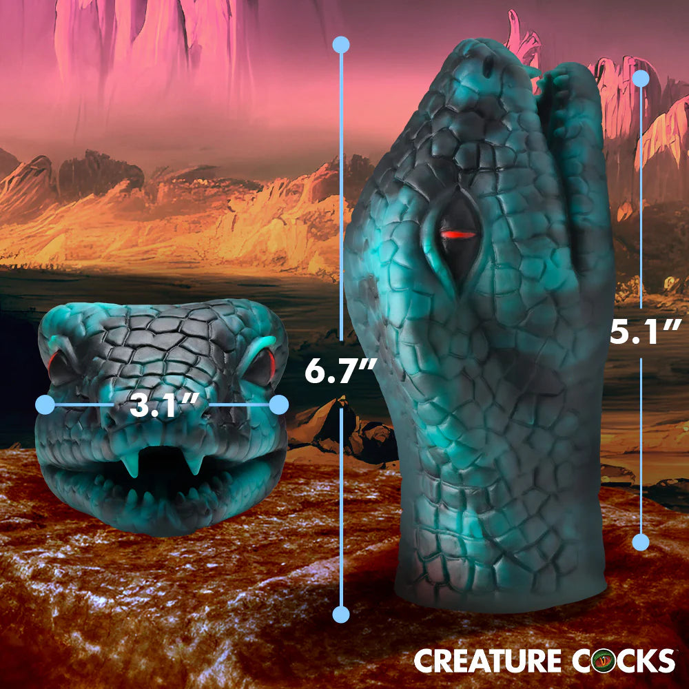 Creature Cocks Serpentine Stroker Silicone Masturbator Green