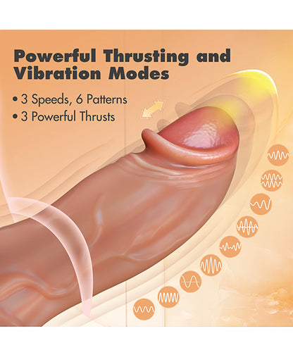 Dr. Skin 8.5 in Silicone Dr. Brody 8.5 in. Vibrating Dildo - Beige