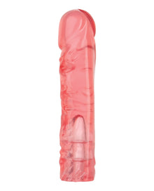 Vac-U-Lock - 8 Inch Pink Dong - Crystal Jellies