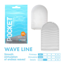 Tenga Pocket Masturbator Sleeve Wave Line
