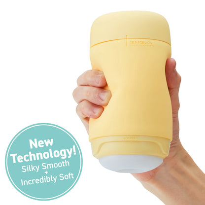 Tenga Puffy Stroker Custard Yellow